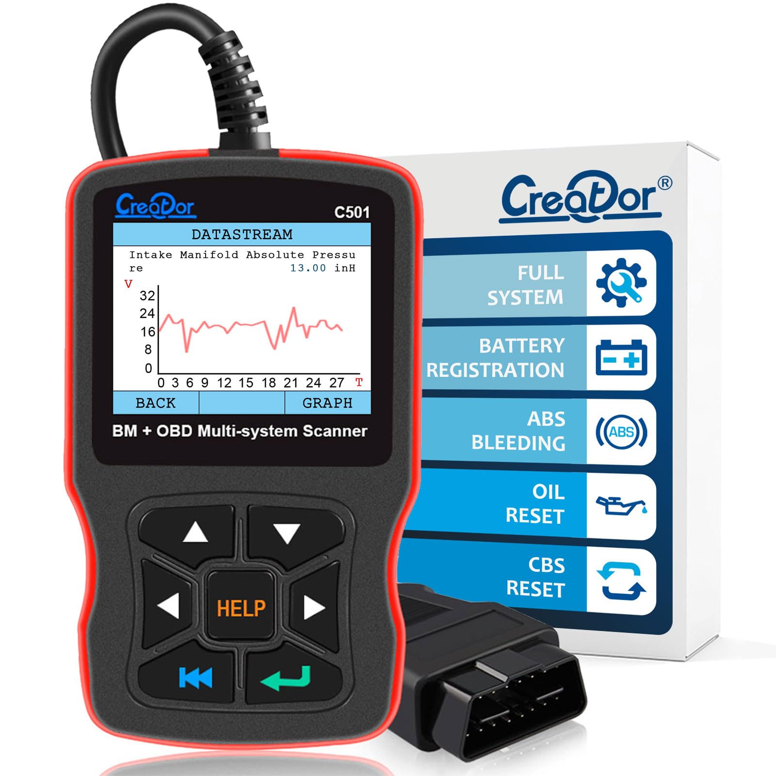 Amazon.co.jp: Creator C501 OBD2スキャナー BMWミニ用フルシステムOBD